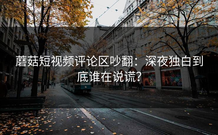蘑菇短视频评论区吵翻：深夜独白到底谁在说谎？