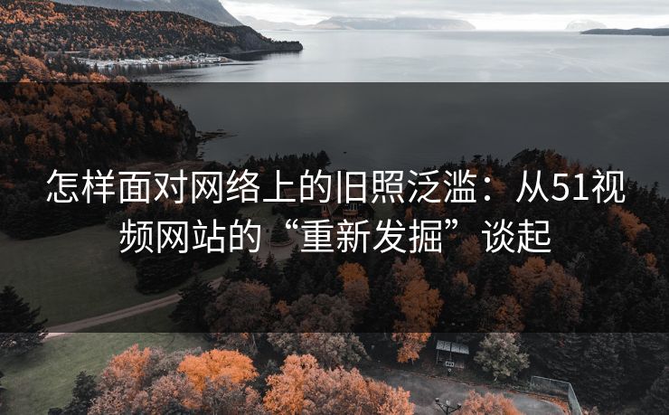 怎样面对网络上的旧照泛滥：从51视频网站的“重新发掘”谈起